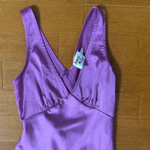 Princess Polly Purple Satin Slip Dress - Picture 4 of 6